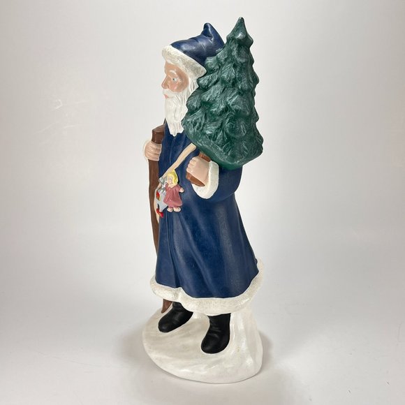 Vtg Old World Santa Claus Provincial Mold Hand Painted Ceramic Christmas 90s - Picture 6 of 15